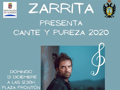 El cantaor flamenco Zarrita presenta su espectáculo Cante y Pureza 2020 en Mojácar