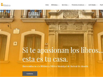La Biblioteca de Hurcal de Almera estrena pgina web para una mayor comunicacin e interactividad