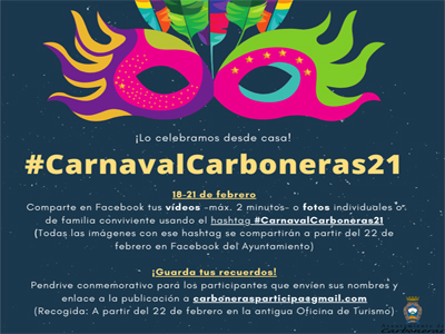 El Carnaval de Carboneras se celebra en Facebook del 18 al 21 de febrero como #CarnavalCarboneras21