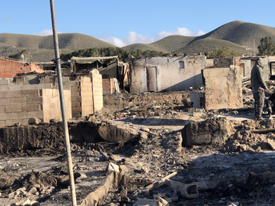 Las personas afectadas por el incendio de Atochares siguen sin respuesta por parte del Ayuntamiento de Njar 