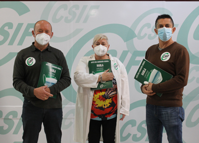 CSIF reparte 3.500 carpetas informativas de la campaa contra agresiones verbales del personal de la Sanidad