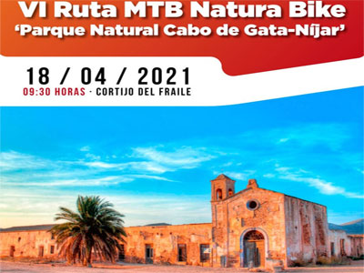 El Parque Natural Cabo de Gata-Níjar acogerá el domingo 18 de abril la VI Ruta MTB Natura Bike