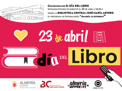 La Biblioteca Central Jos Mara Artero celebrar el Da del Libro con un programa en directo de Interalmera TV