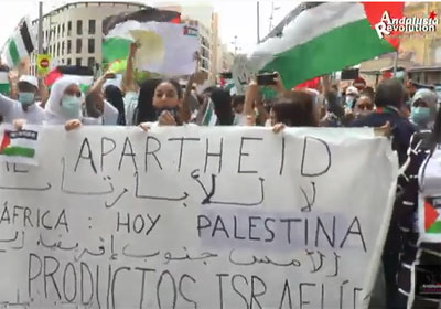 Noticia de Almería 24h: Multitudinaria manifestación en Almería en solidaridad con Palestina