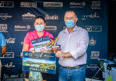 Jos Manuel Berenguel, Hans Pieren y Sandra Rodrguez, campeones de la prueba del Circuito de Golf Albatros celebrada en Roquetas de Mar