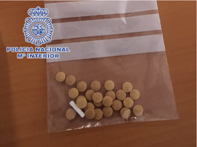 Un joven es detenido portando 25 pastillas de xtasis y una pastilla blanca de tranquimacn