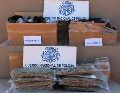 La Polica Nacional impide en Almera el envo de 14 kilos de marihuana con destino a Holanda, a travs de mensajera urgente