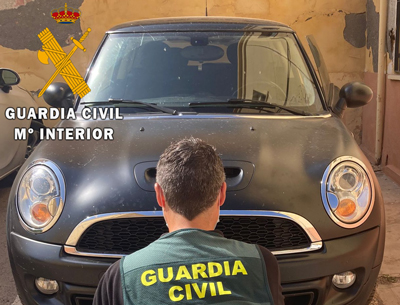 La Guardia Civil recupera en Aguadulce-Roquetas de Mar un vehculo sustrado en Madrid 