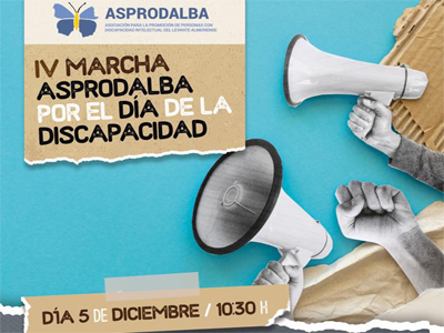 ASPRODALBA y Ayuntamiento de Vera presentan los actos por el Día de la Discapacidad 