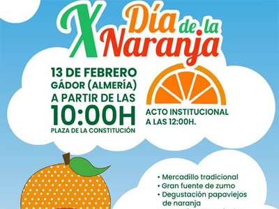 Gádor celebrará la décima edición del 'Día de la Naranja'