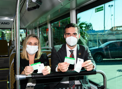 Noticia de Almería 24h: Los usuarios del bus urbano de Almería pueden utilizar ya la tarjeta del Consorcio de Transportes Metropolitano en sus viajes