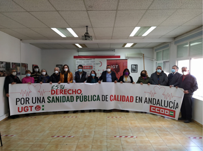 Entidades Sociales de Almería se suman a la Manifestación por la Sanidad Pública convocada por UGT y CCOO