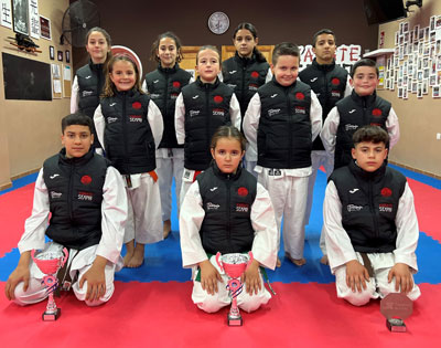 Los alumnos de la Escuela de Karate Sempai vuelven a alcanzar el pdium en el Campeonato de Andaluca 
