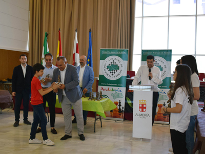 El nuevo talento del ajedrez ha brillado en el Campeonato de Andalucía celebrado en Almería  