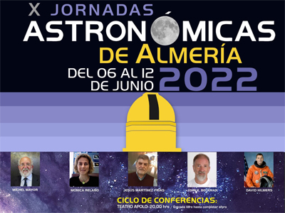 Noticia de Almería 24h: Las Jornadas Astronómicas de Almería celebrarán su décimo aniversario del 6 al 12 de junio