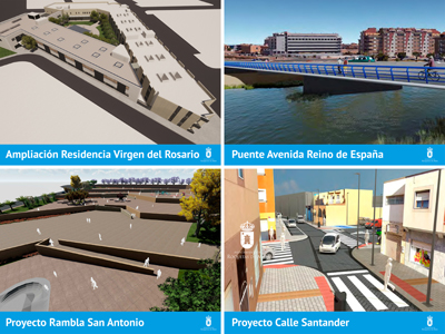 El Ayuntamiento hará realidad cuatro infraestructuras incluidas en el presupuesto de 2022 por valor de 24 millones de euros