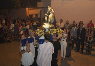 El barrio abderitano de Las 80 Viviendas celebra su fiesta en honor a la Virgen del Carmen