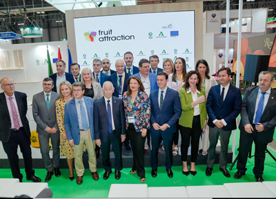 El agro almeriense exhibe su liderazgo mundial en Fruit Attraction con el apoyo de Diputación y ‘Sabores Almería’