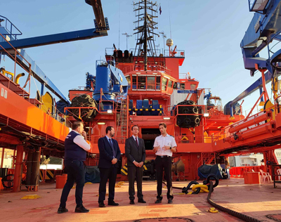 Martn visita el ‘Clara Campoamor’, el mayor buque de Salvamento para la lucha contra la contaminacin y el rescate en alta mar 