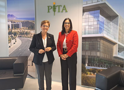 Adriana Valverde mantiene un encuentro con la directora del PITA y subraya el potencial del parque como referente del ‘Modelo Almera’