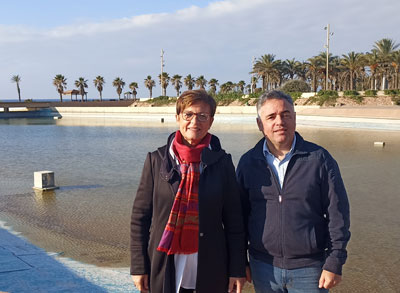 Noticia de Almera 24h: El PSOE denuncia el abandono y la imagen deplorable del lago de la Plaza del Mar de El Toyo