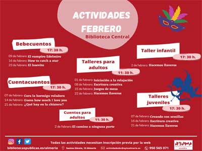 La Biblioteca Central José María Artero celebrará una quincena de actividades durante el mes de febrero