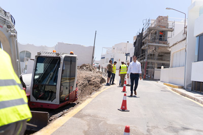 Inicio de las obras para estabilizar el talud de la Calilla de San Jos