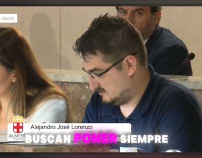 Noticia de Almera 24h: Alejandro Jos Lorenzo Lpez concejal de Podemos en el Ayuntamiento de Almera aclara los Bulos de Vox