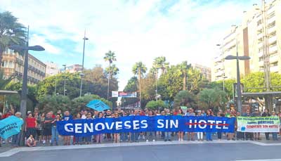 Fuerte rechazo social a la construccin de un hotel en la baha de Genoveses