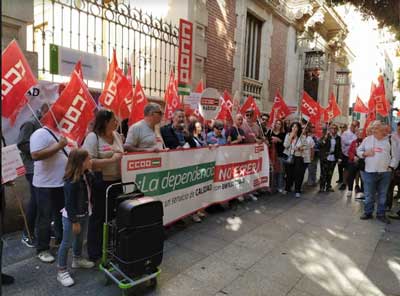 CCOO Almera se moviliza por una dependencia digna