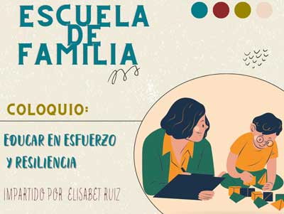 La Escuela de Familia de Adra celebra el jueves el coloquio 'Educar en esfuerzo y resiliencia’ 