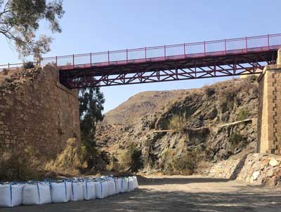 El Camino Natural Va Verde Lucainena de las Torres-Agua Amarga recupera su trazado original por el puente de La Rafaela