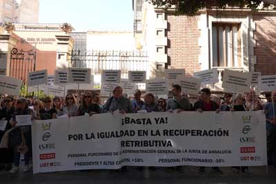 CSIF se moviliza ante el silencio y el desprecio de la Junta a la peticin de mejoras retributivas para los trabajadores de la Administracin andaluza