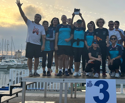 El club Los Troncos logra la medalla de bronce en el Campeonato Nacional de Torrevieja de Dragon Boat