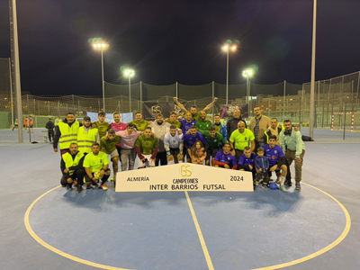 El Quemadero gana la Liga de Ftbol Sala Interbarrios de Almera, donde se ha fomentado la integracin social y deportividad