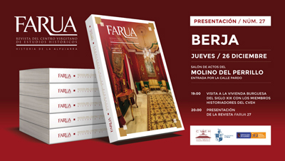 Un nuevo nmero de la revista Farua se presenta este jueves 26 de diciembre en el Molino del Perrillo