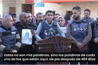 Noticia de Almera 24h: Periodistas palestinos denuncian el silencio del mundo y de organizaciones internacionales ante el genocidio sionista