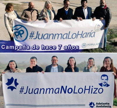 Noticia de Almera 24h: Adelante Andaluca inicia la campaa #JuanmaNolohizo para desenmascarar las mentiras del Partido Popular