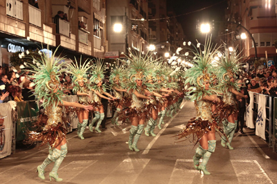 Los mayores de Vcar vuelven un ao ms a los Carnavales de guilas