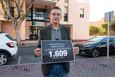 Noticia de Almera 24h: El PSOE denuncia que Almera cuenta con 1.609 profesionales sanitarios menos que otras provincias con igual poblacin