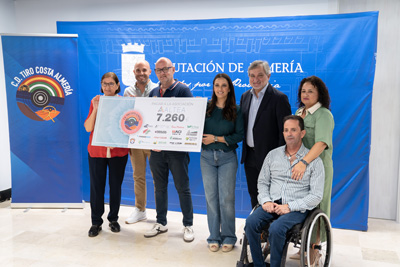 Noticia de Almera 24h: Diputacin acoge la entrega solidaria del Club de Tiro Costa de Almera a la Asociacin ALTEA