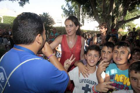 Arnzazu Martn asiste a la clausura del Campamento Urbano de la iglesia San Ignacio de Loyola de Piedras Redondas