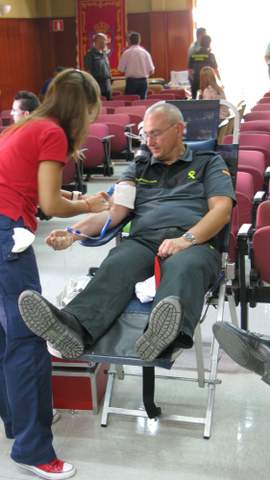 Jornada de donacin de sangre en la Comandancia de la Guardia Civil de Almera