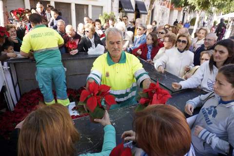 El Ayuntamiento reparte 2.000 pascueros en la Puerta Purchena, Zapillo y Nueva Andaluca