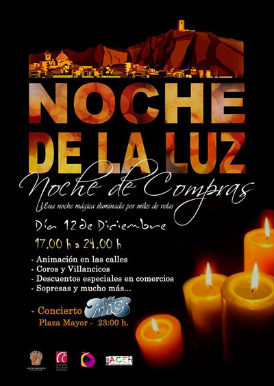 Hurcal-Overa celebra la II Noche de la Luz el prximo 12 de diciembre