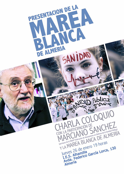 La Marea Blanca de Almera solicita reunin con el Delegado Salud y ltima el Acto de presentacin del jueves