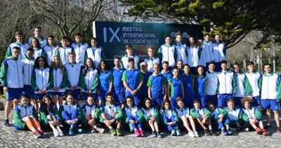Mario Ortega participa en el ltimo triunfo de la seleccin andaluza de natacin absoluta y junior en Lisboa