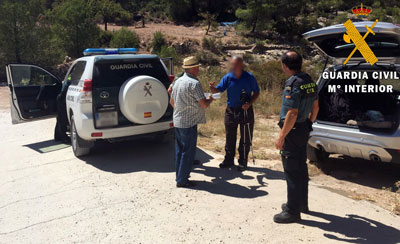 La Guardia Civil rescata a dos senderistas en Sierra Larga de Vlez Blanco 
