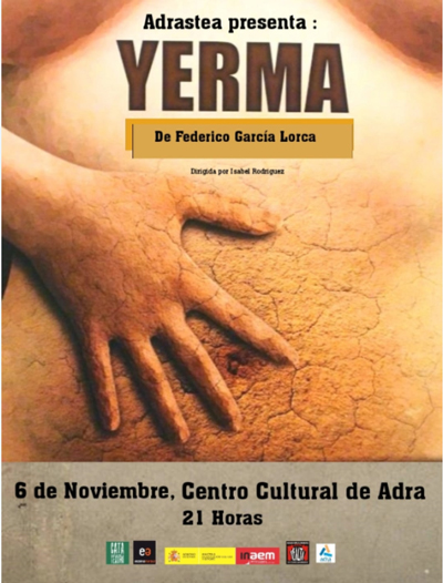 ‘Yerma’ llega a Adra el próximo sábado de la mano de la Escuela Municipal de Teatro