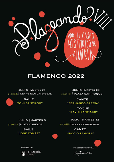 El ciclo ‘Plazeando’ vivir maana en la Plaza de San Roque la segunda de sus cuatro veladas de flamenco almeriense